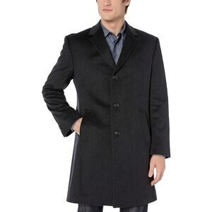 Kenneth Cole Reaction NWT Men's Raburn Wool Blend Top Coat Size 40R Charcoal